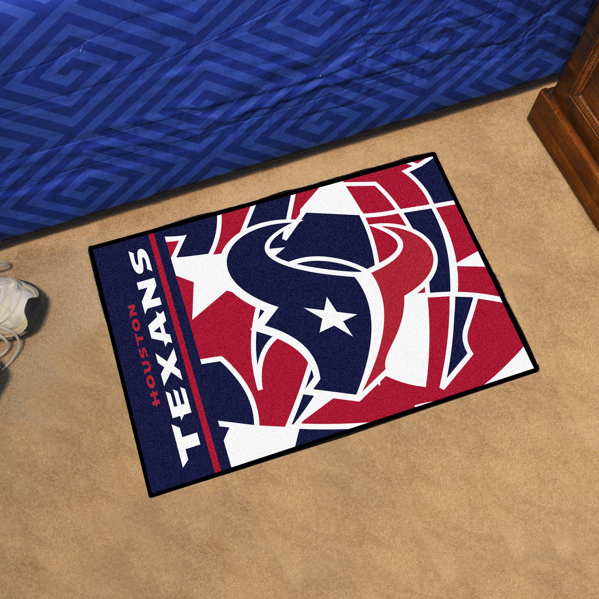 NFL Houston Texans 1'7" X 2'6" Multicolor NFL x FIT Starter Mat - 23277 Room Scene