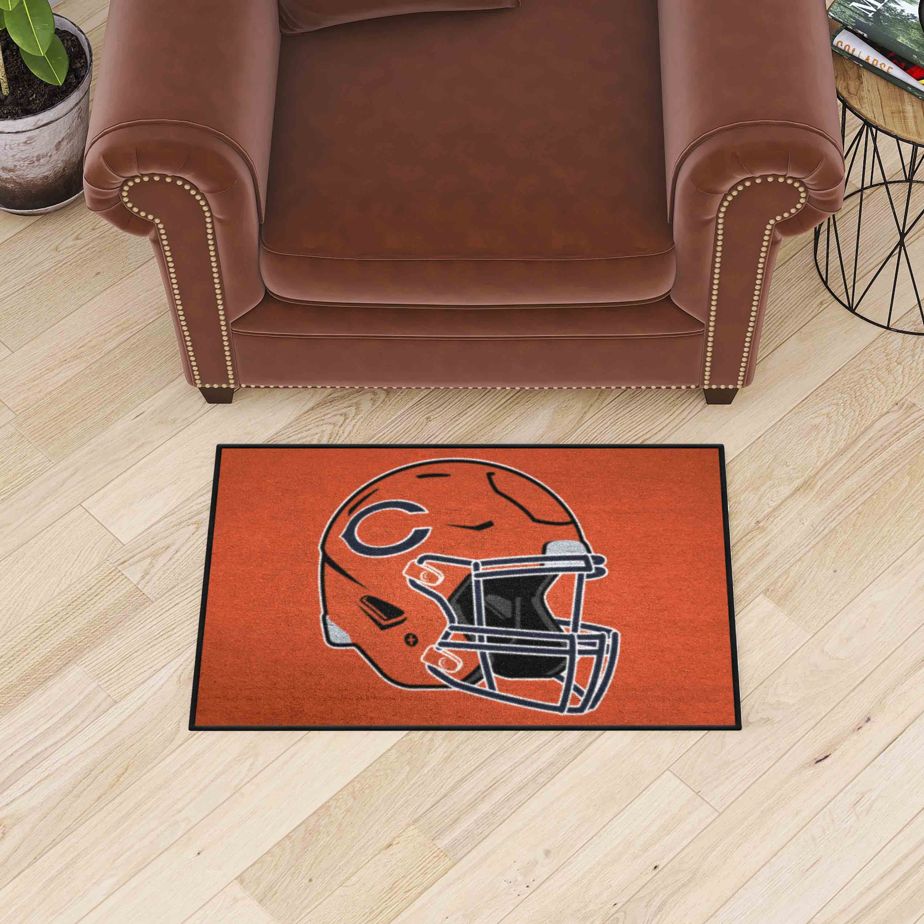 NFL Chicago Bears 1'7" X 2'6" Orange Starter Mat - 38069 Room Scene
