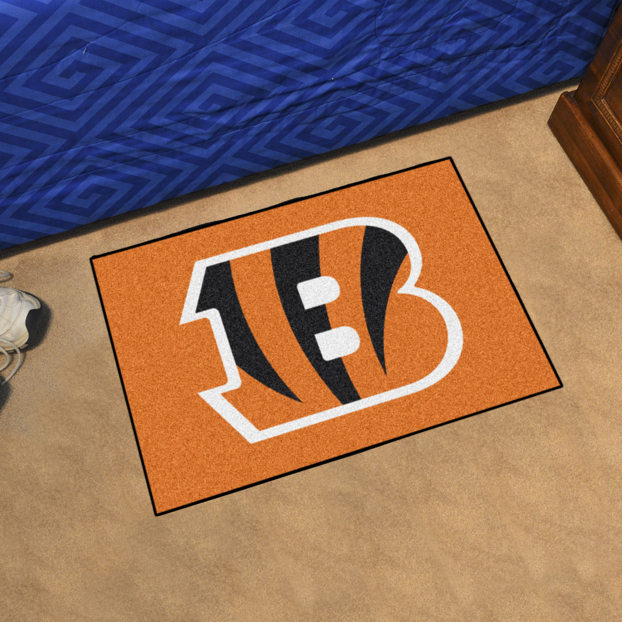 NFL Cincinnati Bengals 1'7" X 2'6" Orange Starter Mat - 28727 Room Scene