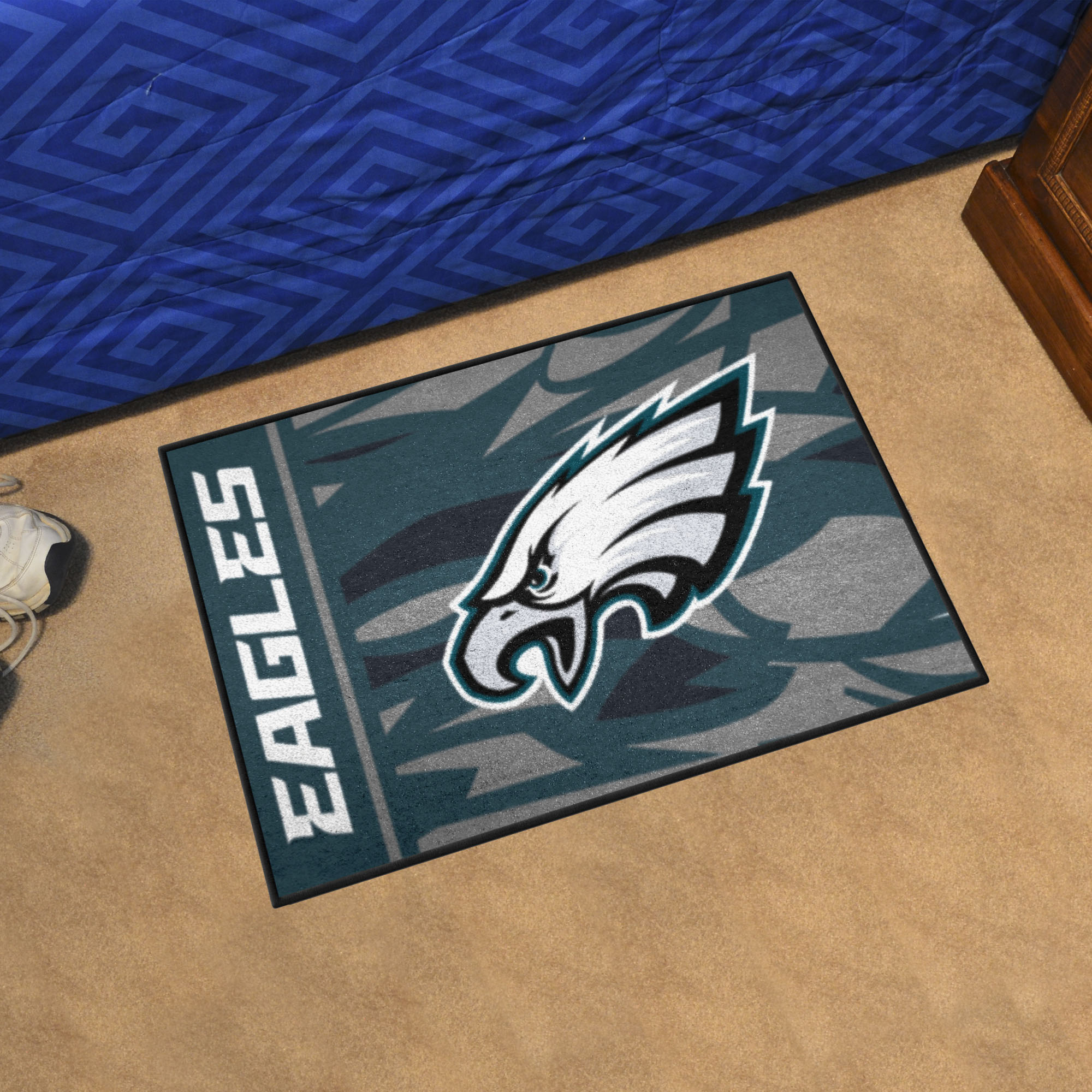 Area Rug with Philadelphia Eagles (Green Background) sports team logo!