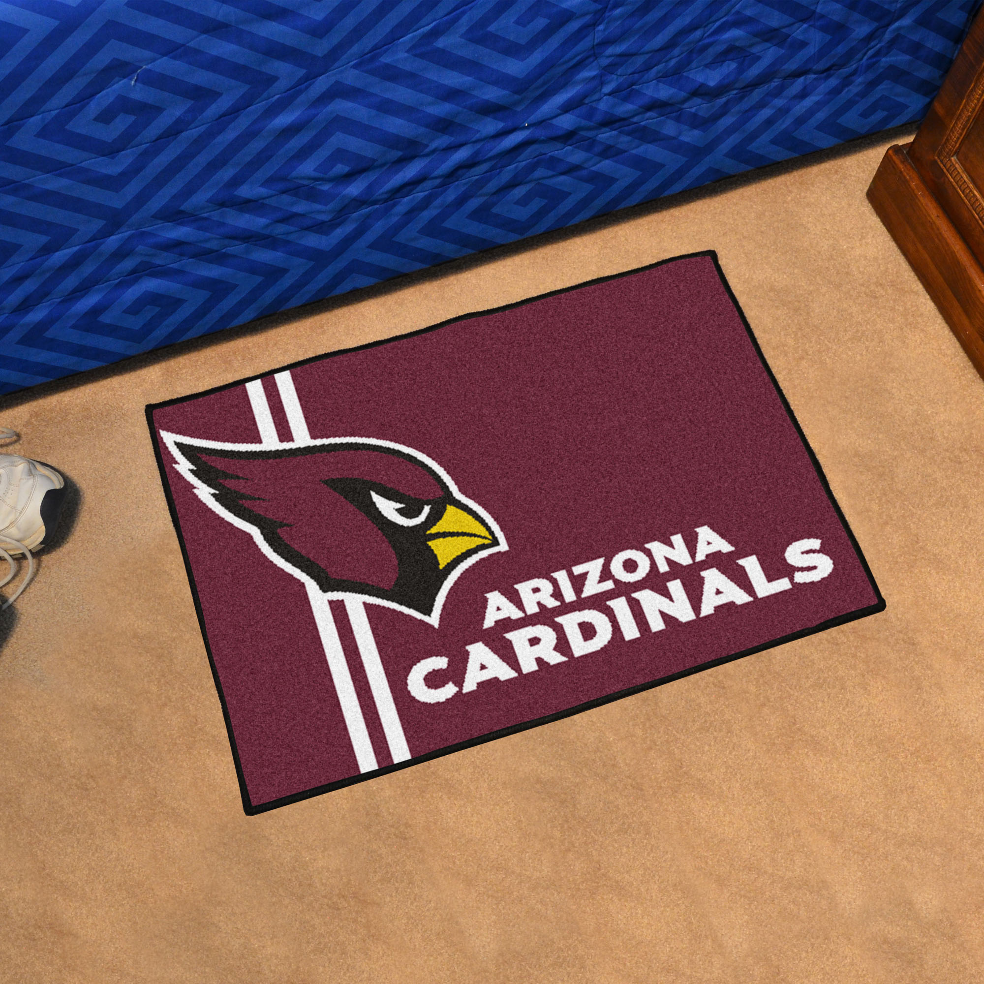 NFL Arizona Cardinals 1'7" X 2'6" Red Uniform Starter Mat - 8253 Room Scene