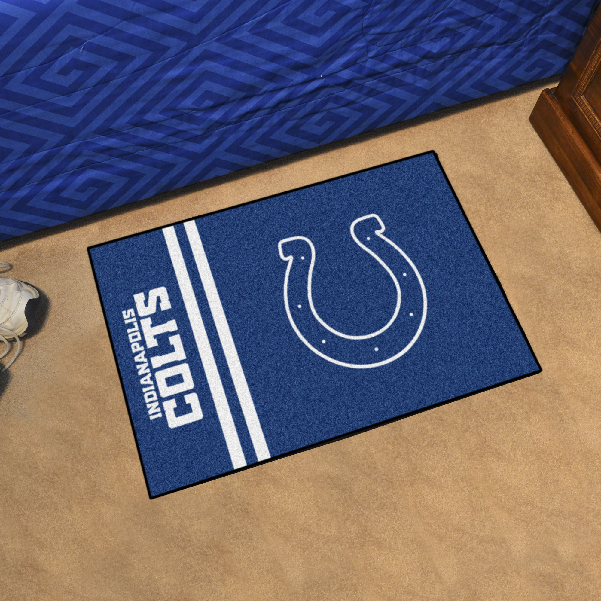 NFL Indianapolis Colts 1'7" X 2'6" Blue Uniform Starter Mat - 8240 Room Scene