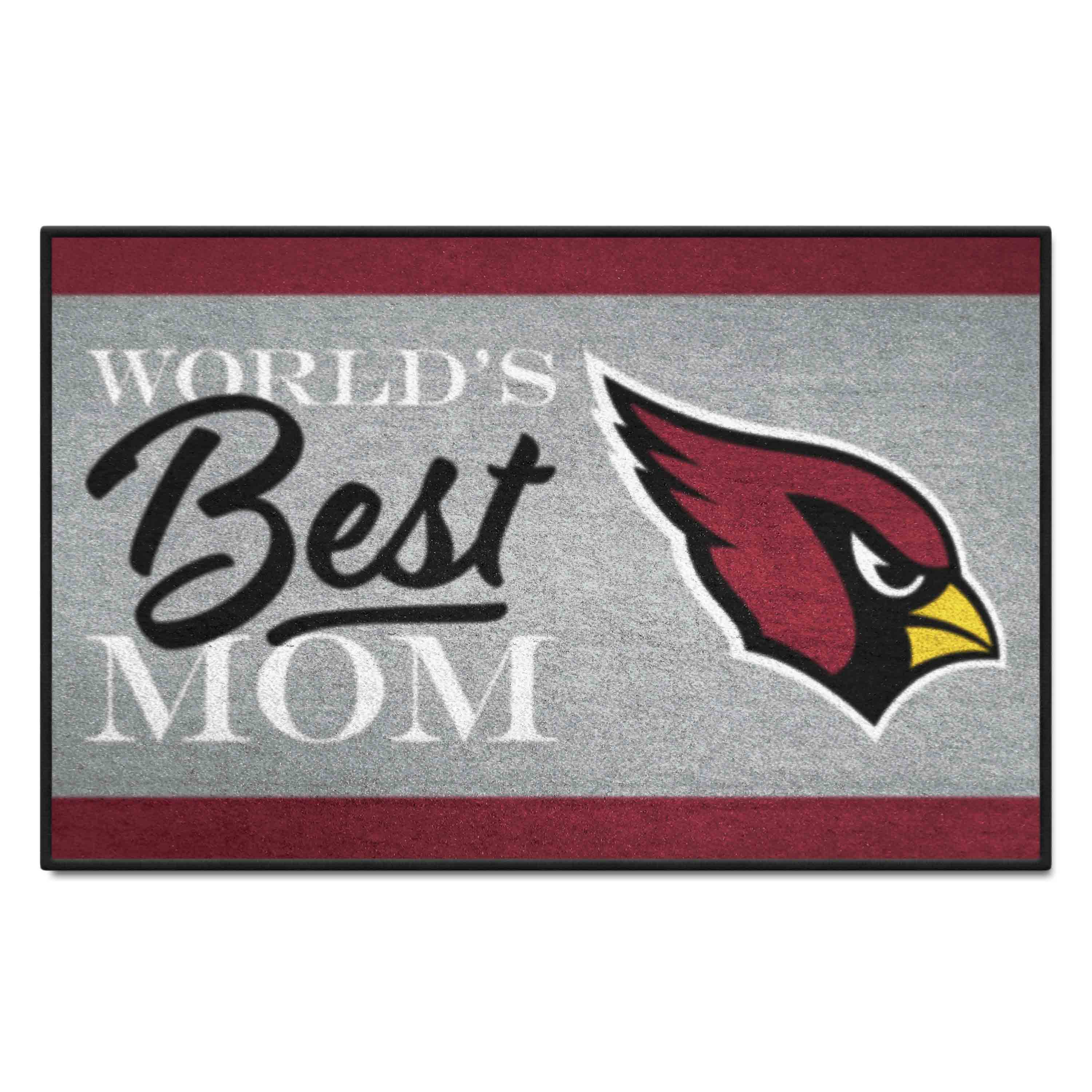 NFL Arizona Cardinals 1'7" X 2'6" Red World's Best Mom Starter Mat - 18016