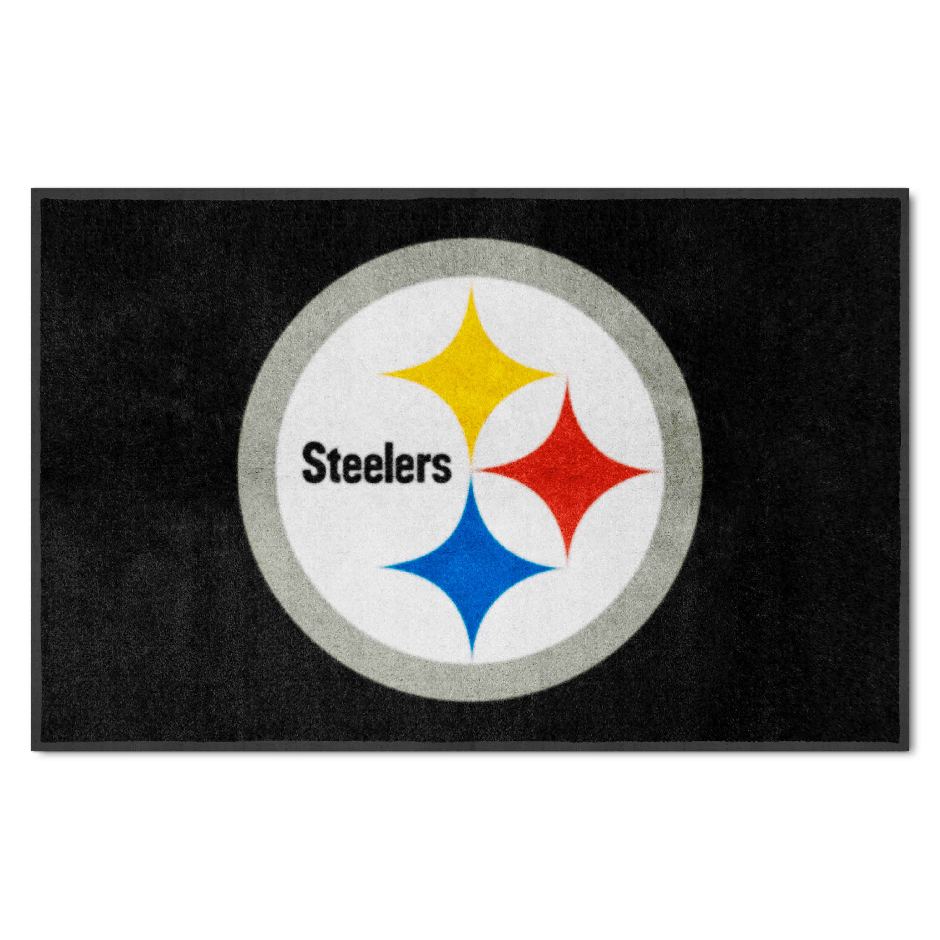 NFL Pittsburgh Steelers 3'7" X 5'7" Black Landscape Logo Mat - 9596