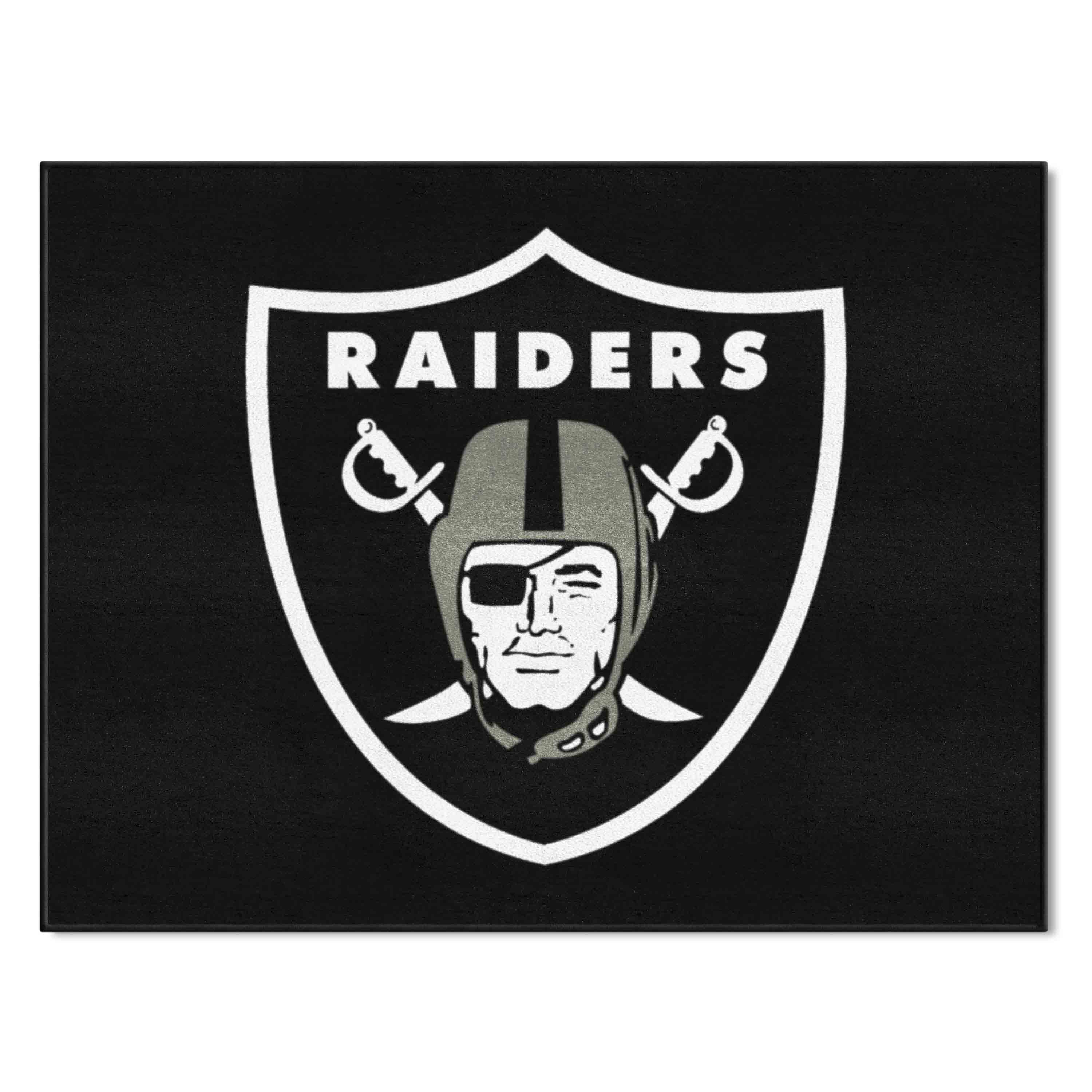 NFL Las Vegas Raiders 2'10" X 3'7" Black All-Star Mat - 28796