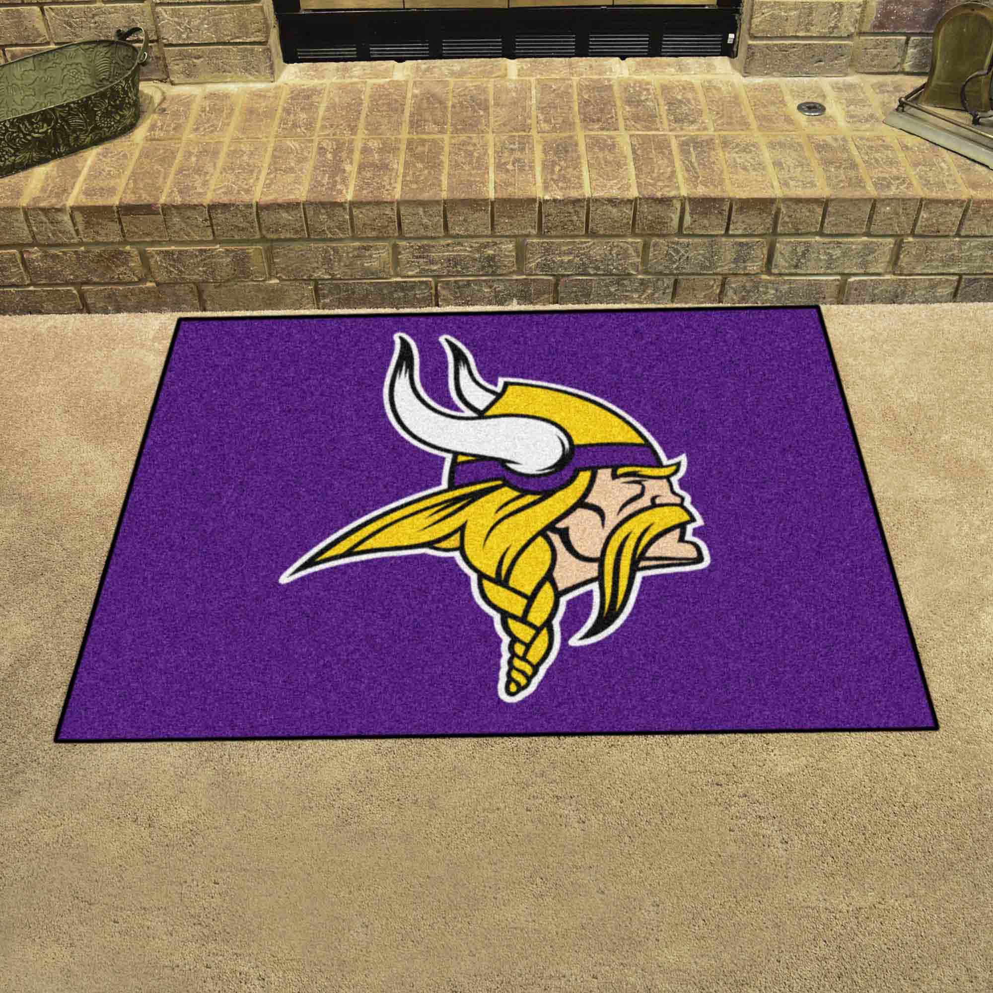 NFL Minnesota Vikings 2'10" X 3'7" Purple All-Star Mat - 28776 Room Scene