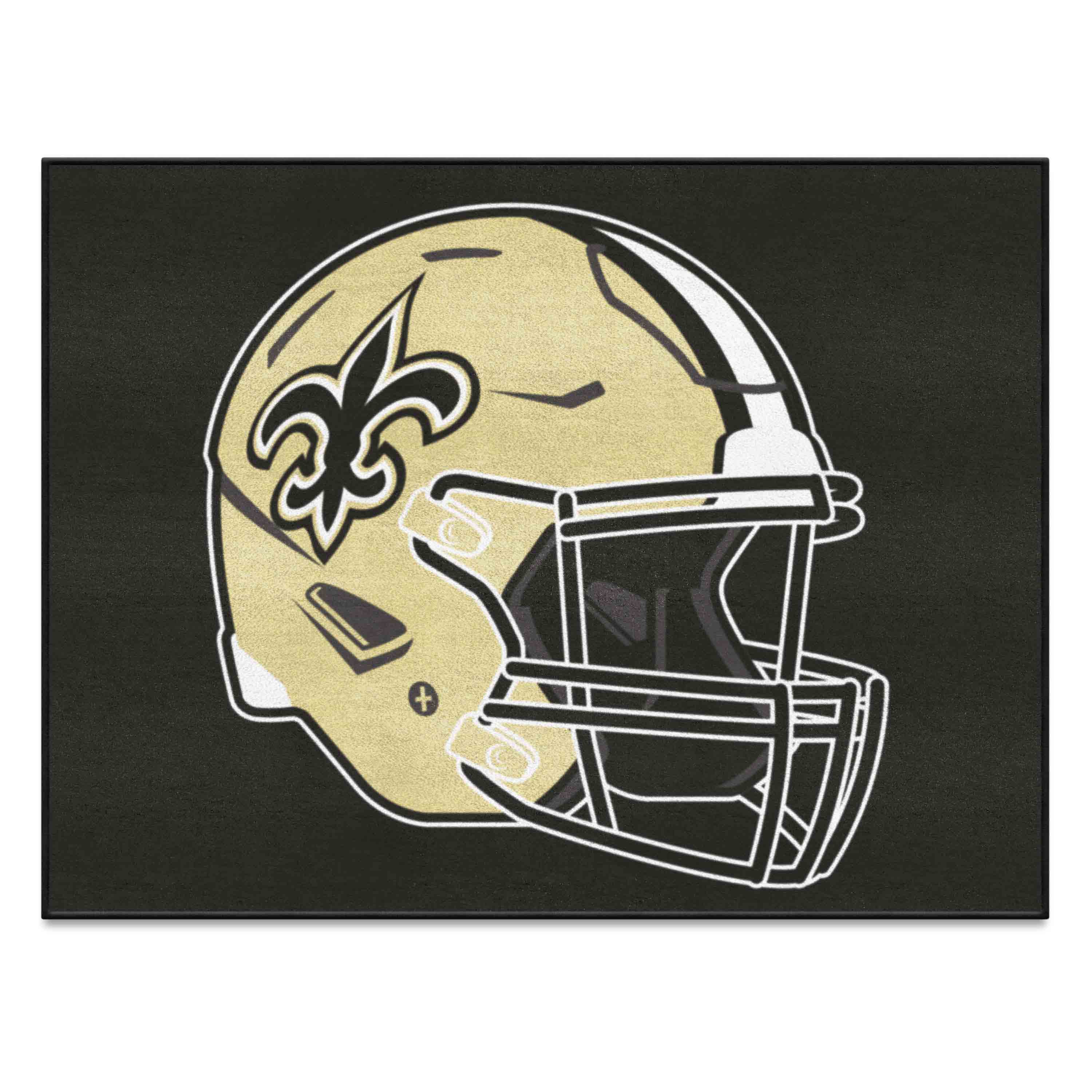 NFL New Orleans Saints 2'10" X 3'7" Black All-Star Mat - 5767