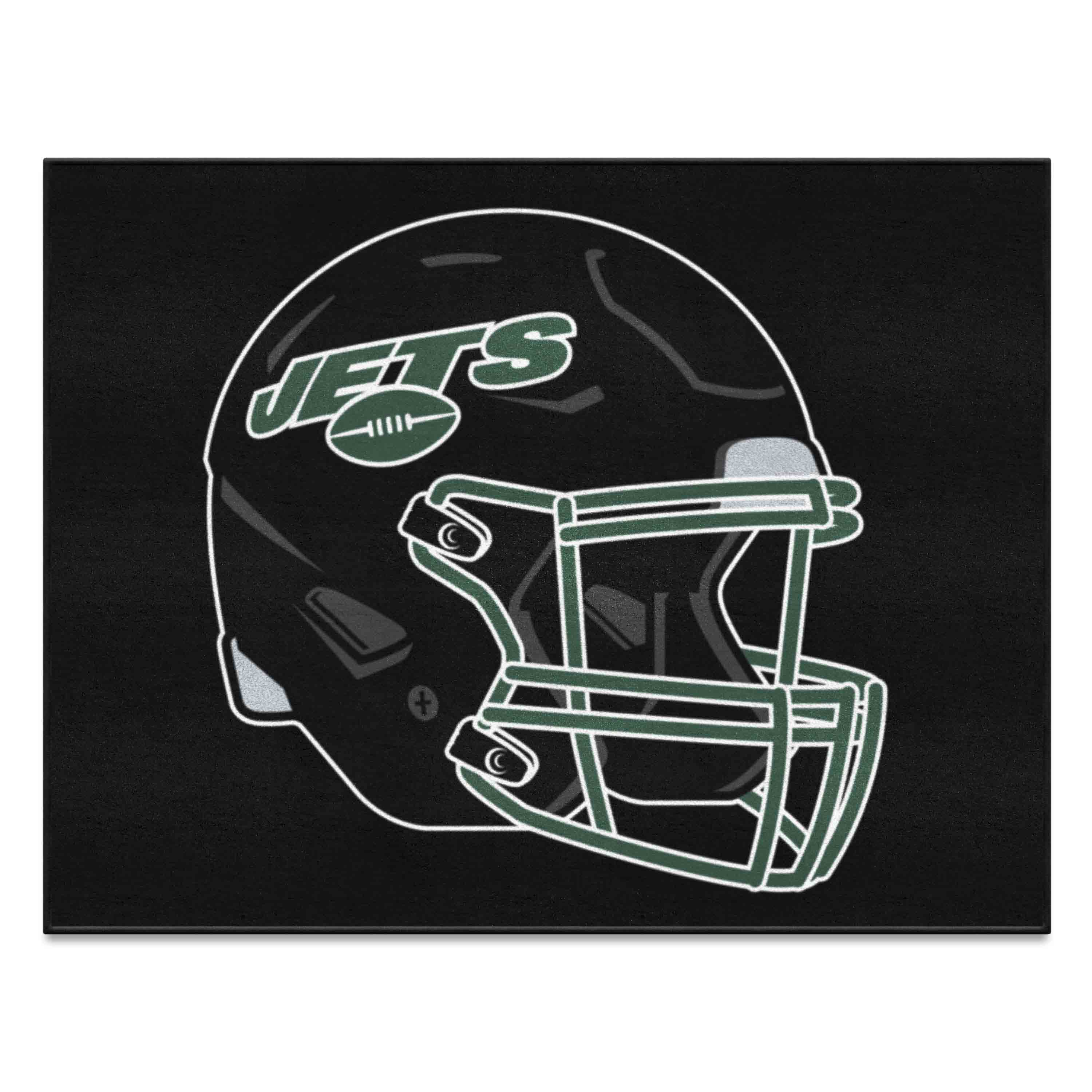 NFL New York Jets 2'10" X 3'7" Black All-Star Mat - 38104