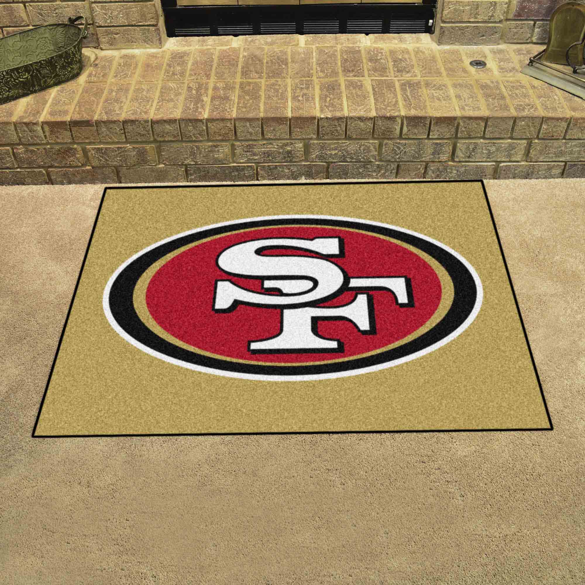 FANMATS NFL San Francisco 49ers Red 2 ft. x 2 ft. Round Area Rug