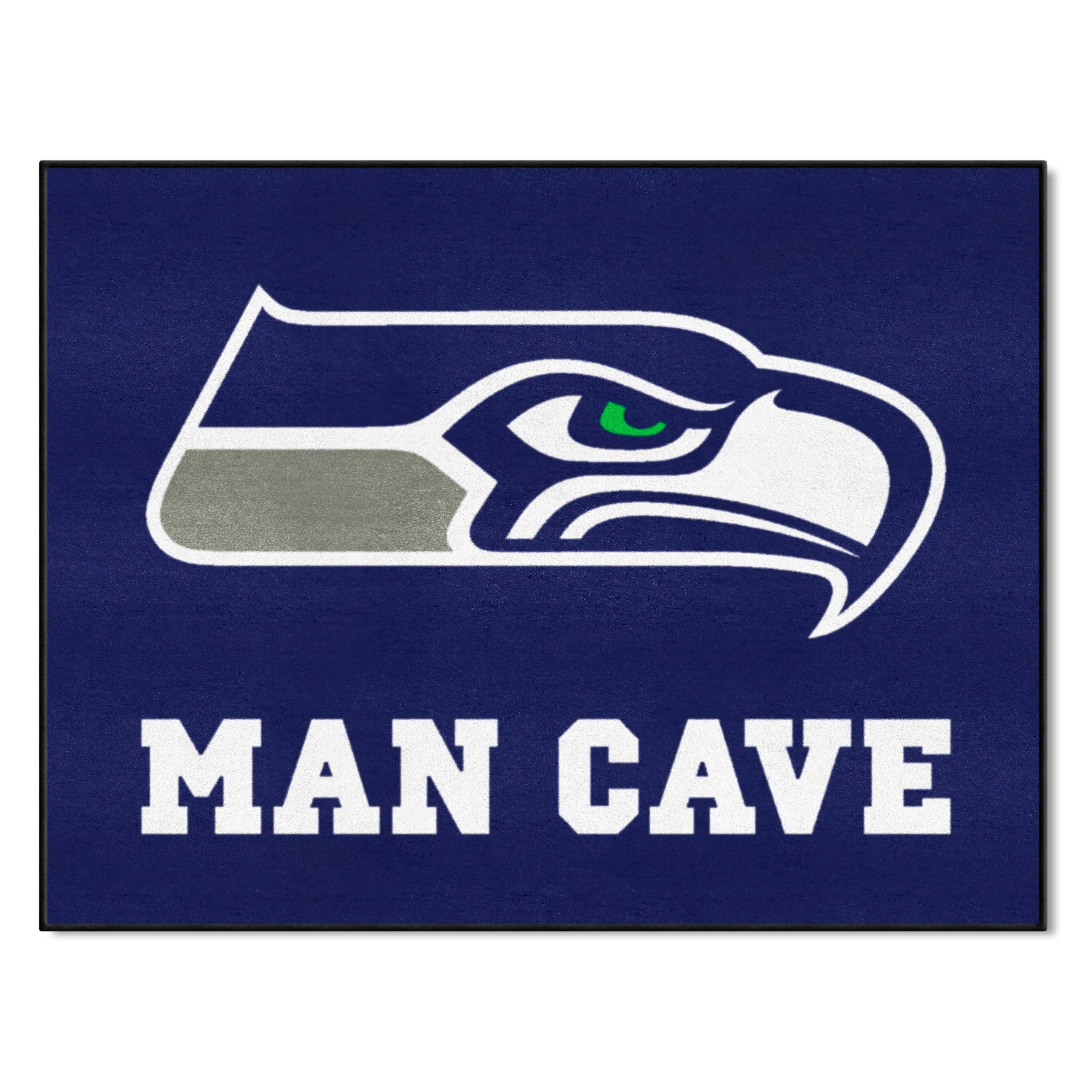 NFL Seattle Seahawks 2'10" X 3'7" Blue Man Cave All-Star Mat - 14368