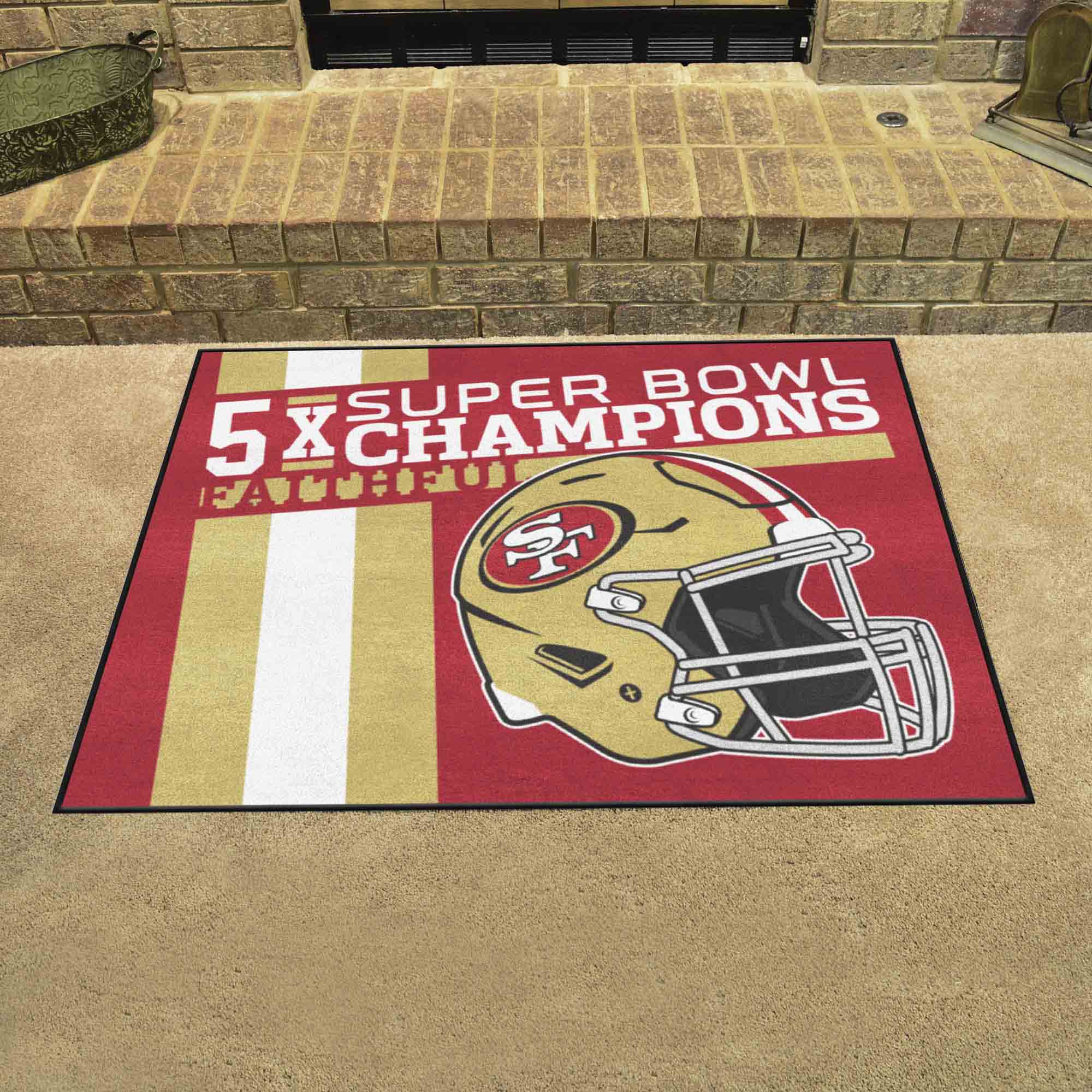 Fanmats San Francisco 49ers Dynasty All-Star Mat