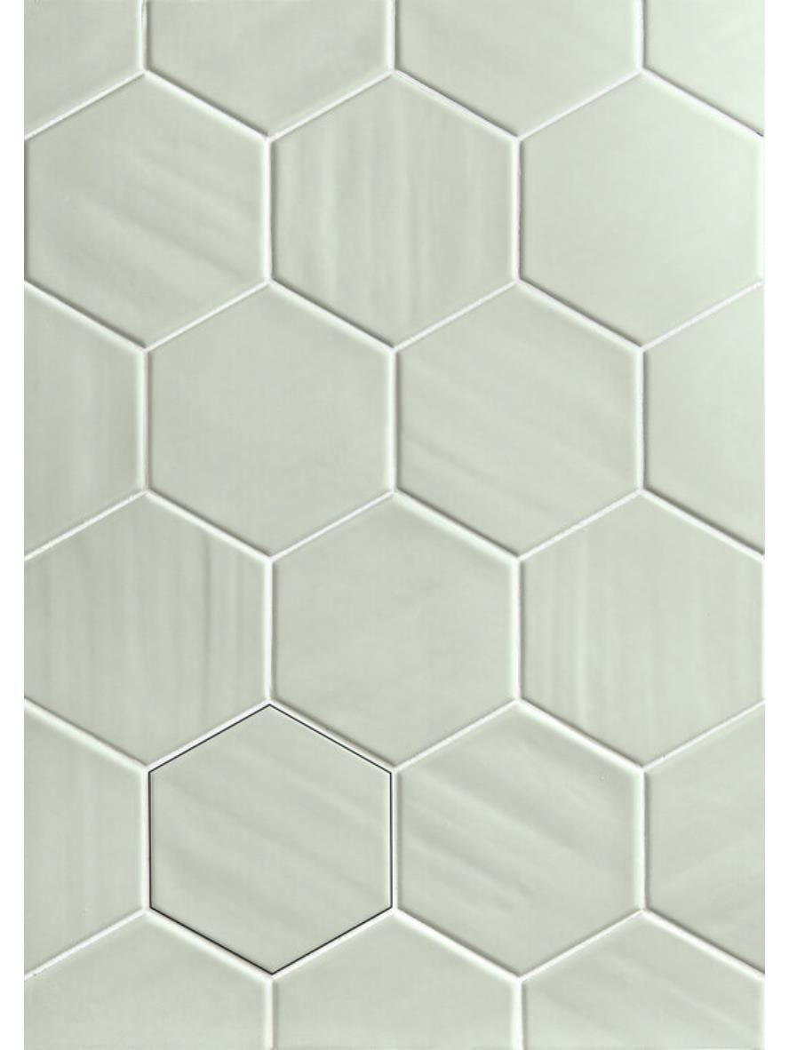 Manacor Acqua 5" X 6" Ceramic Hexagon Tile Image Gallery