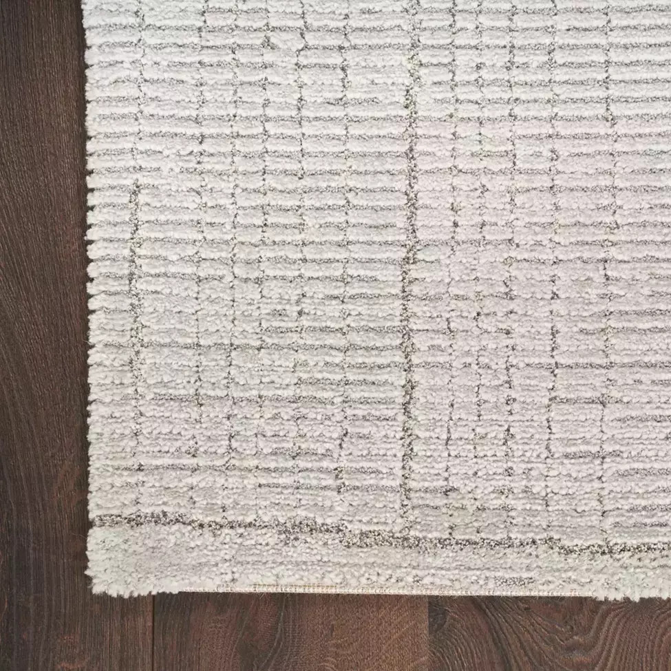 Nourison Andes AND06 Silver Area Rug Corner