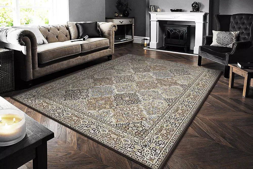RugRu DIAN RUG 1400×2000mm Dynamic Rugs Ancient Garden 57008-3235 Brown Blue Area Rug