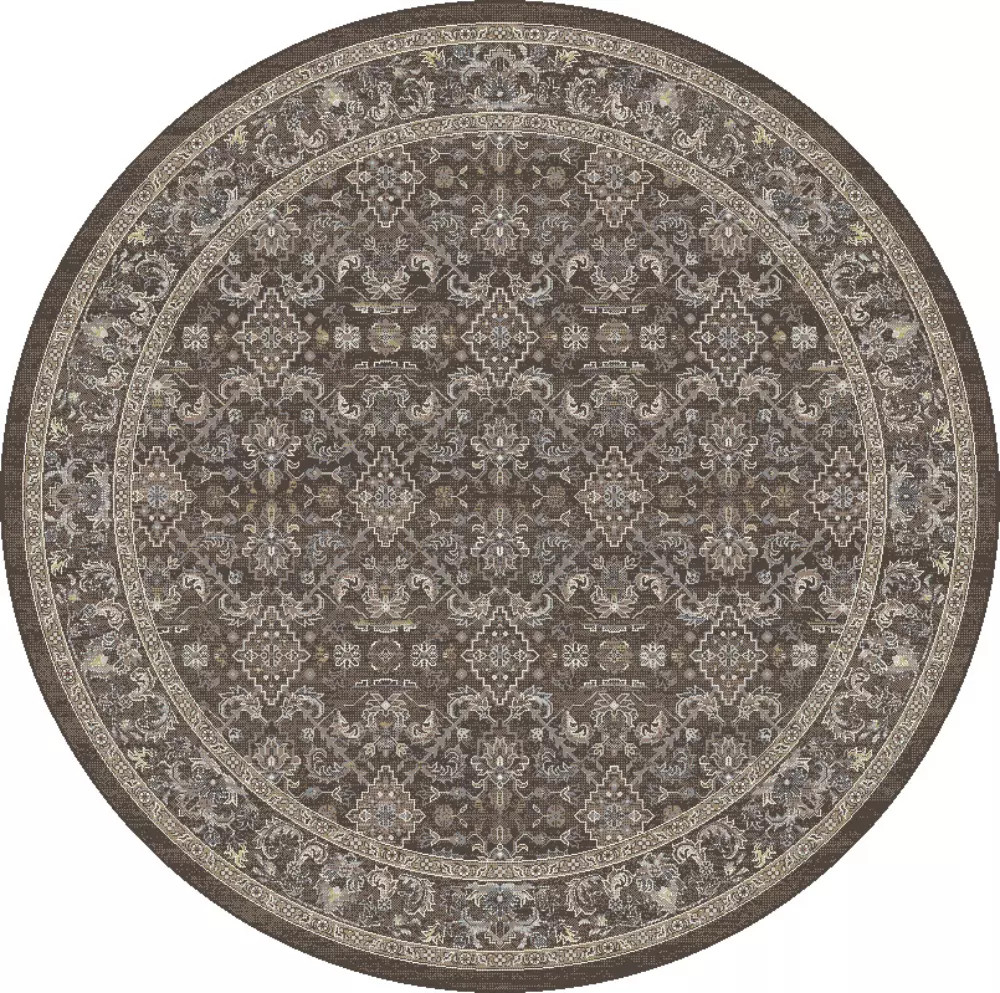 Dynamic Rugs Ancient Garden 57276-3235 Dark Brown Beige Blue Area