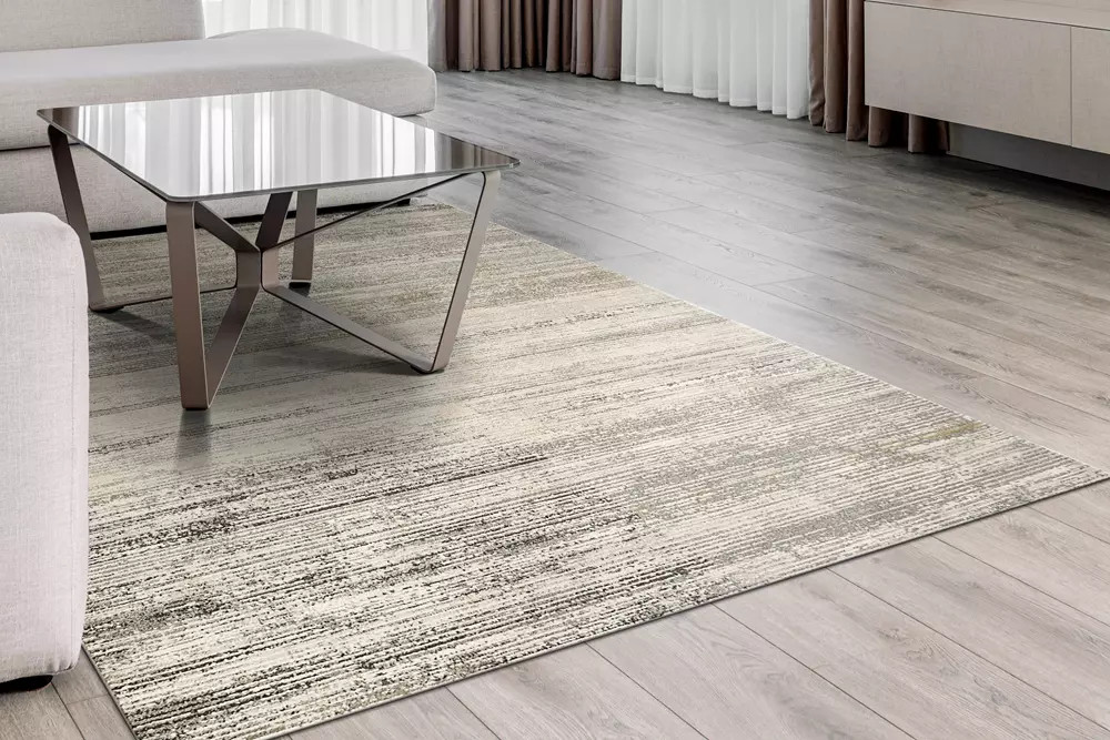 Dynamic Rugs Annalise 7611-989 Grey Beige Charcoal Area Rug Room Scene