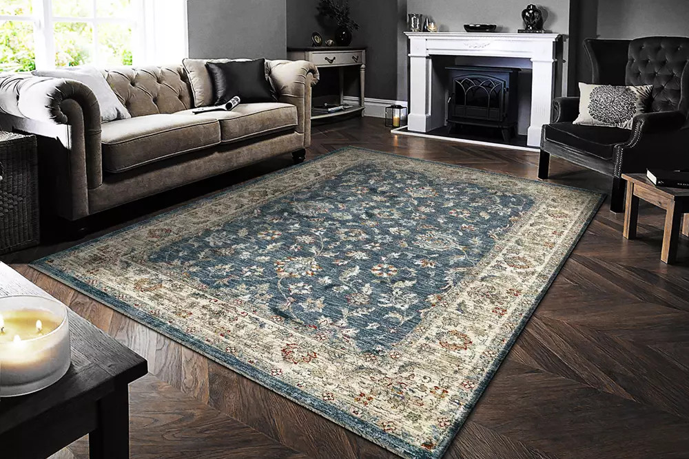 Dynamic Rugs Dakota 6640-599 Blue Multi Area Rug | Carpetmart.com