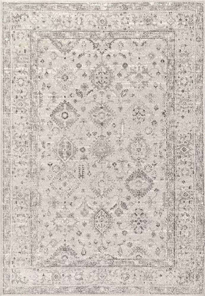 Dynamic Rugs Eclectic 6012-190 Cream Grey Area Rug | Carpetmart