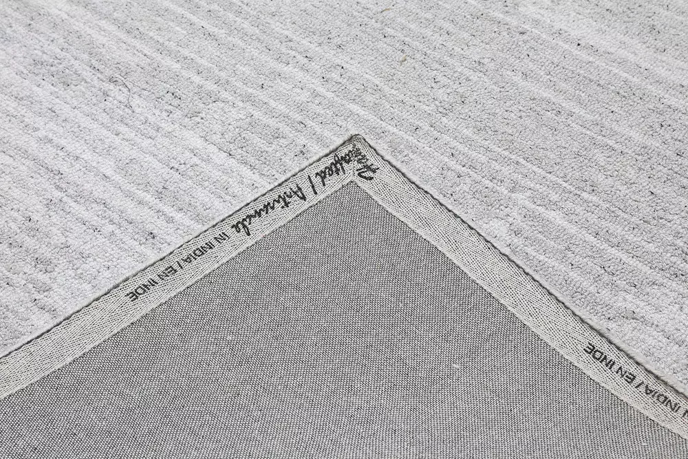 Dynamic Rugs Forever 7660-119 White Silver Area Rug Back