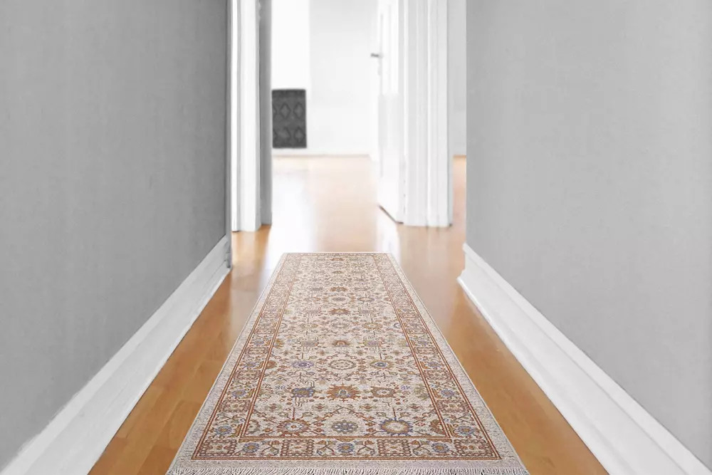 Rug様 Zarah Modern Watercolor, Blue/Taupe/Green, 8' x 10' Area Rug