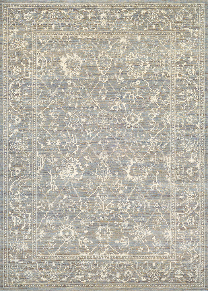 Couristan Everest 6340-6323 Persian Arabesque Charcoal Ivory Area Rug