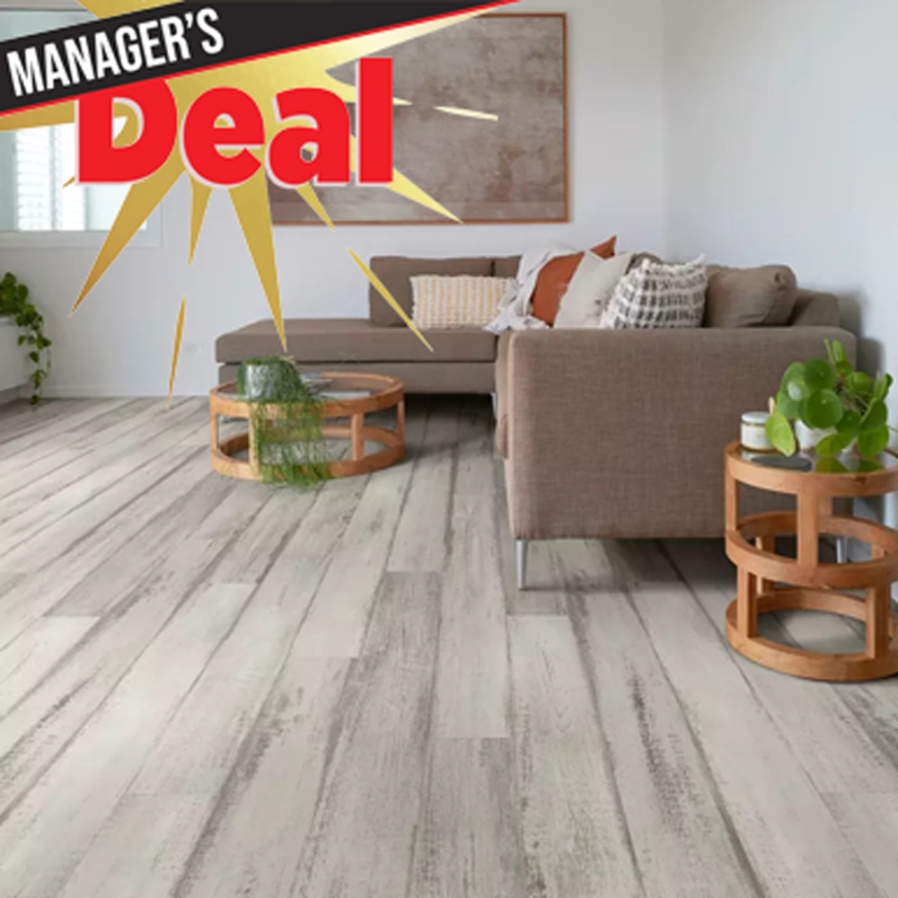 Shaw Floorte Pro Endura Plus 0736V 01160 Fresh Driftwood 7" X 48" Luxury Vinyl Plank Room Scene