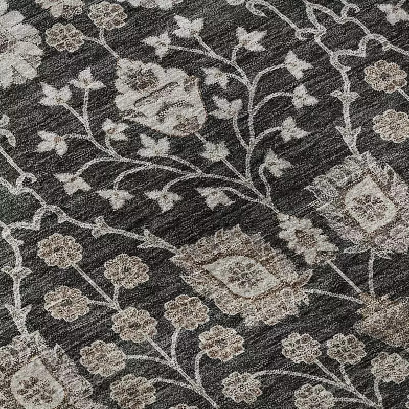 Dalyn Hatay HY8 Black Area Rug Swatch