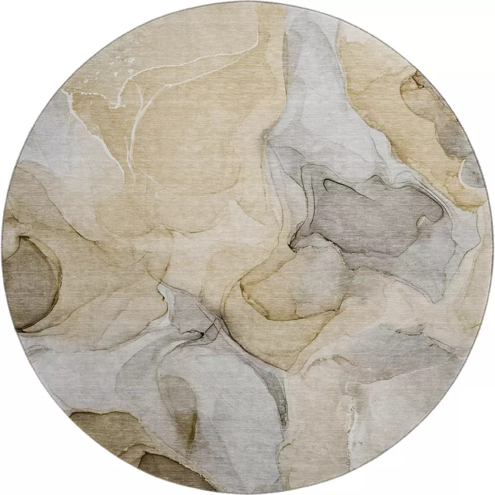 Dalyn Odyssey OY4 Taupe Round Area Rug