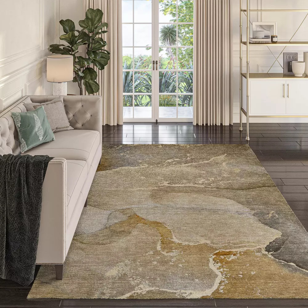 SALE10%OFF☆大きいサイズ☆カクタス リーフドレープ ハンギング Dalyn Odyssey OY10 Chocolate Area Rug | Carpetmart.com - Carpet