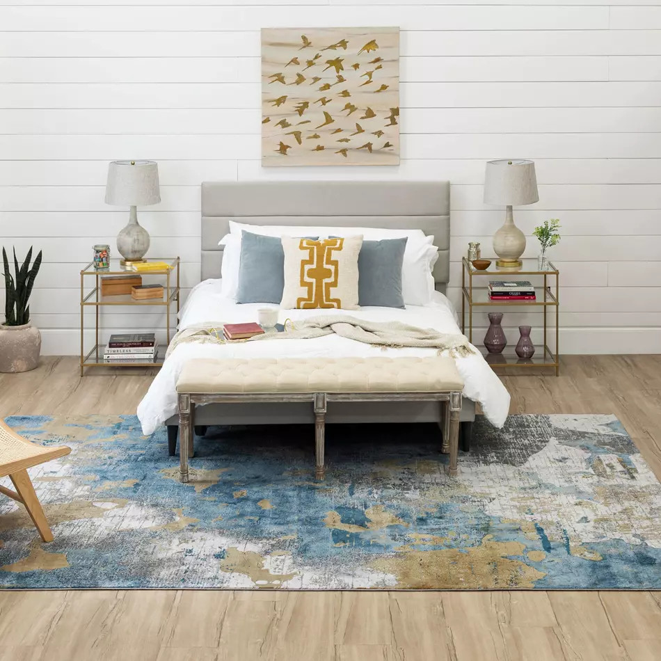 Karastan Tryst R1289-4311 Nuvole Grey Blue Area Rug | Carpetmart