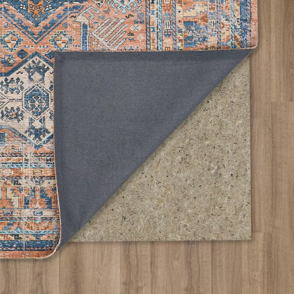 Karastan Zula R1178-922 Haykota Terracotta Rust Blue Area Rug