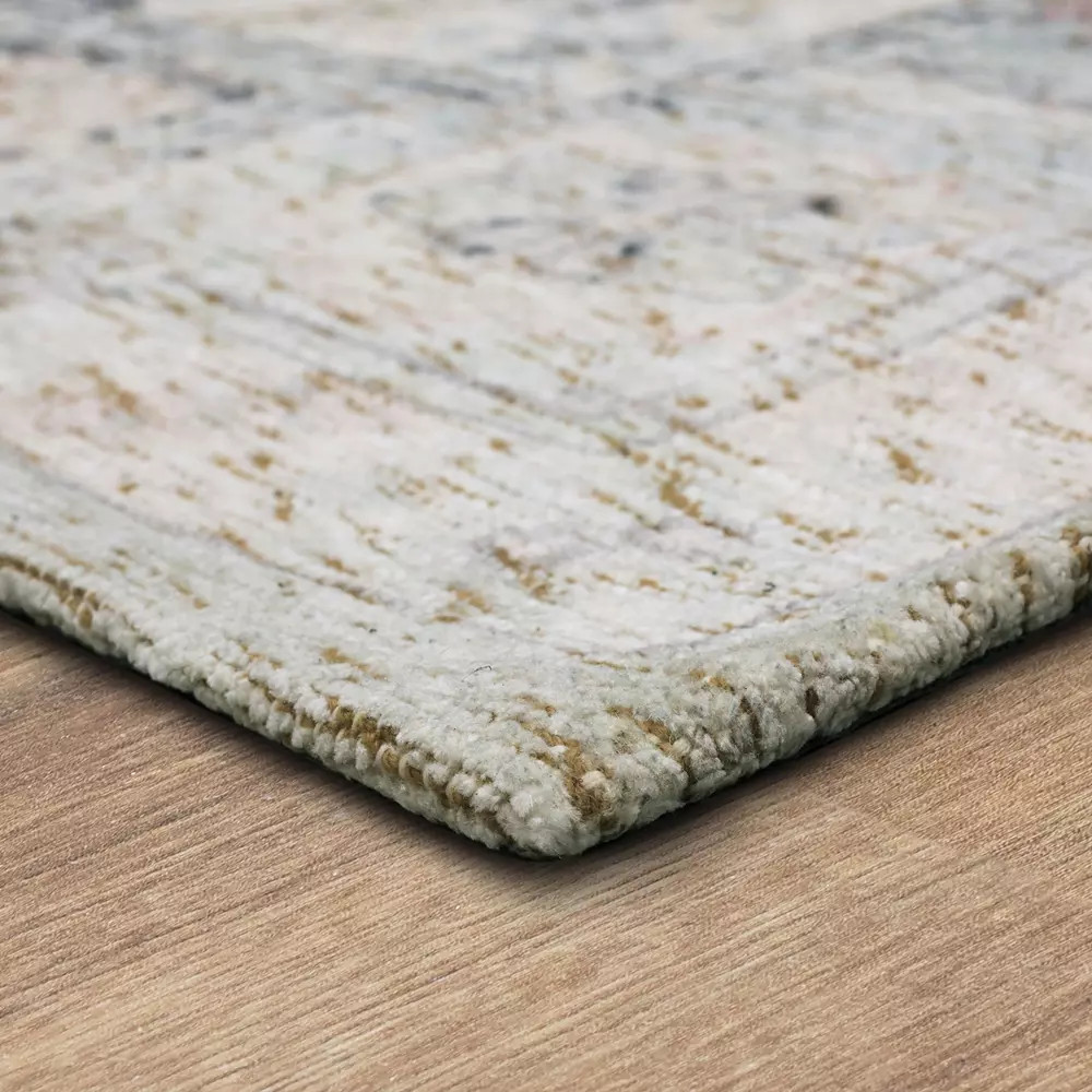 Karastan Zula R1220-515 Prieska Light Teal Area Rug Corner