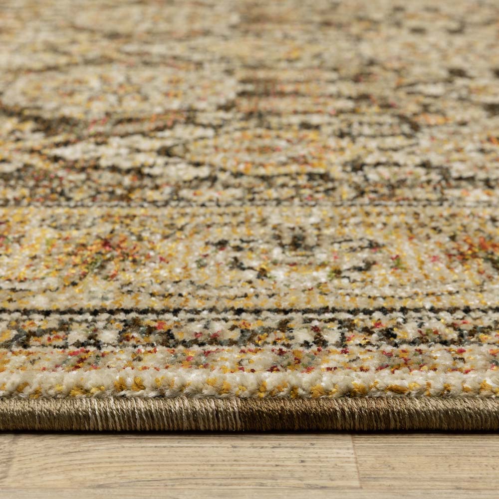 Oriental Weavers Andorra 2431A Brown Gold Area Rug | Carpetmart