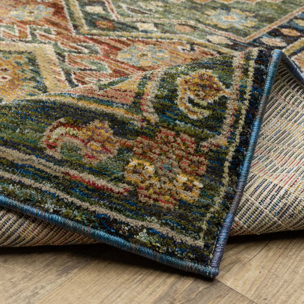 Oriental Weavers Andorra 2442A Blue Multi Area Rug | Carpetmart