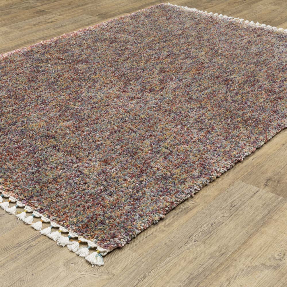 Oriental Weavers Axis AX01A Multi Ivory Area Rug Angle