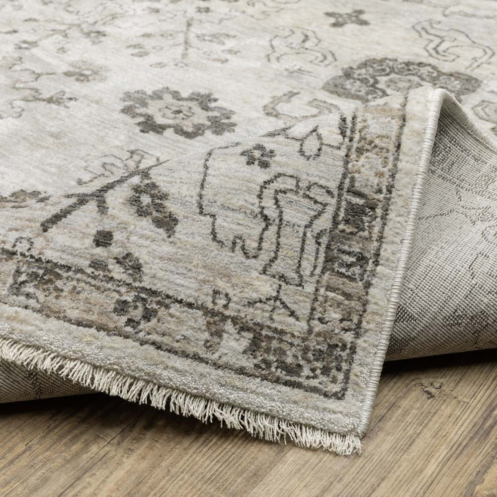 Oriental Weavers Chamberlain CH06B Ivory Grey Area Rug Wave