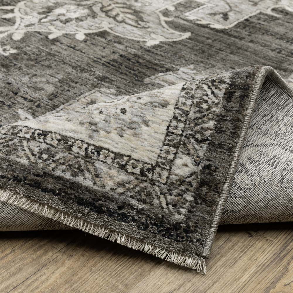 Oriental Weavers Chamberlain CH08B Grey Beige Area Rug Wave