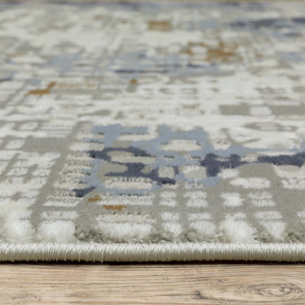 Oriental Weavers Easton 11E Blue Ivory Area Rug Pile