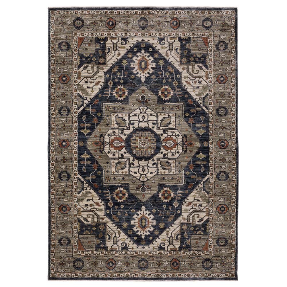 Oriental Weavers Eliana ELI07 Brown Blue Area Rug | Carpetmart.com