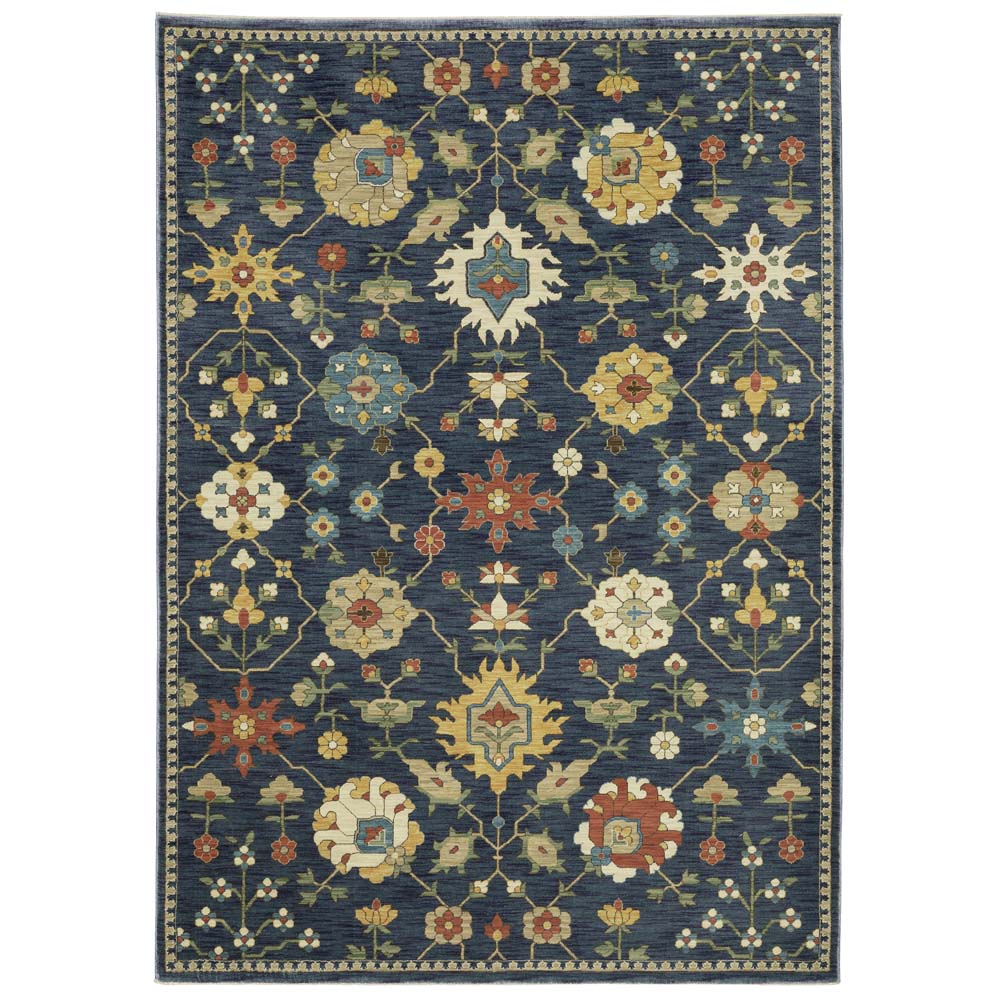 Oriental Weavers Francesca FR02L Blue Multi Area Rug | Carpetmart