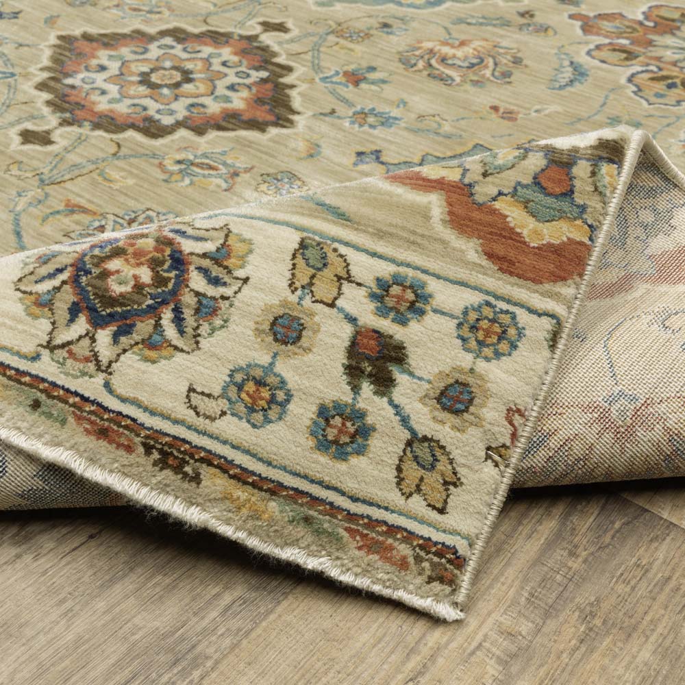 Oriental Weavers Francesca FR05D Beige Multi Area Rug Wave