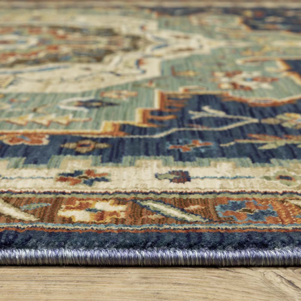 Oriental Weavers Francesca FR09F Blue Multi Area Rug | Carpetmart