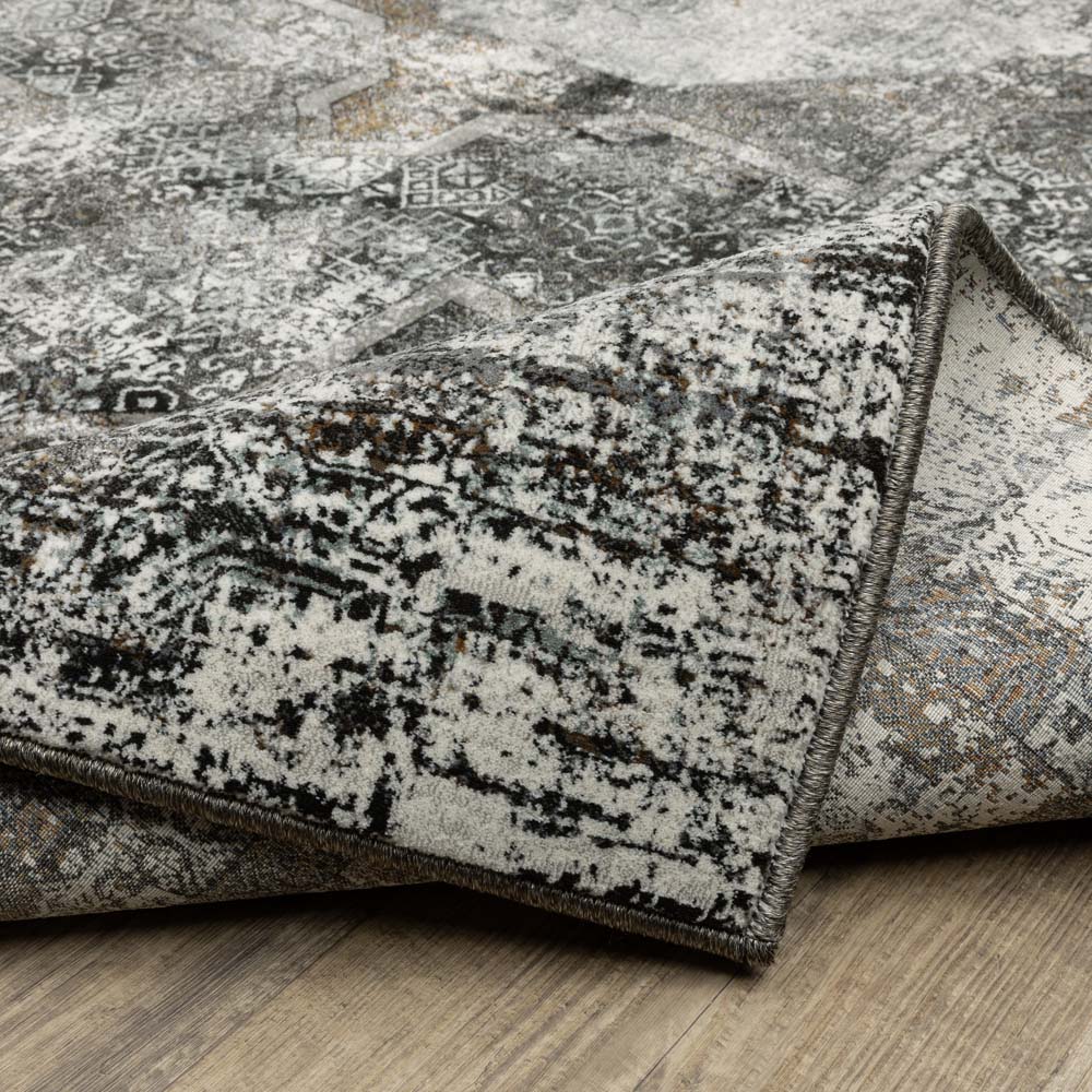 Oriental Weavers Gemini 90O Charcoal Grey Area Rug | Carpetmart