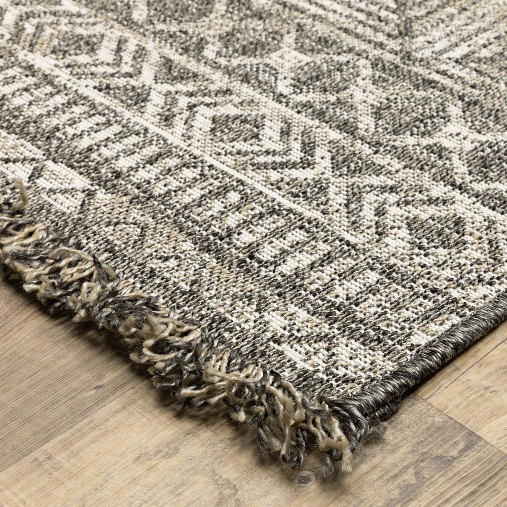 Oriental Weavers Gillian 4925A Beige Black Area Rug | Carpetmart