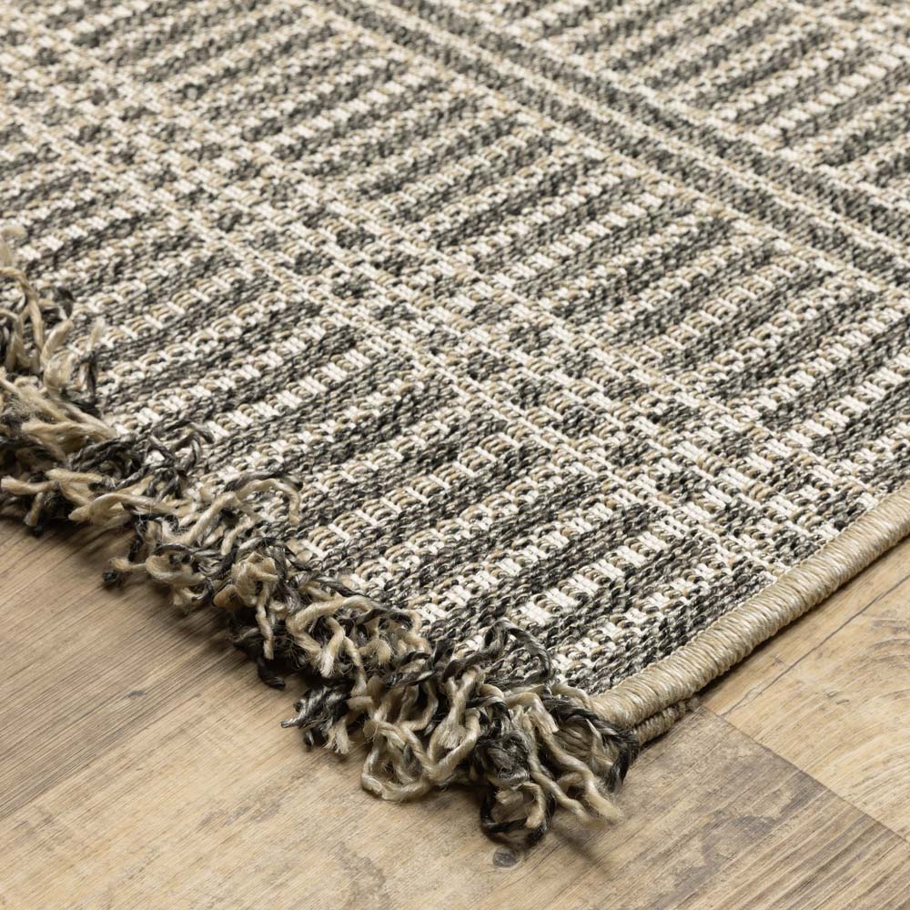 Oriental Weavers Gillian 163J Beige Black Area Rug | Carpetmart