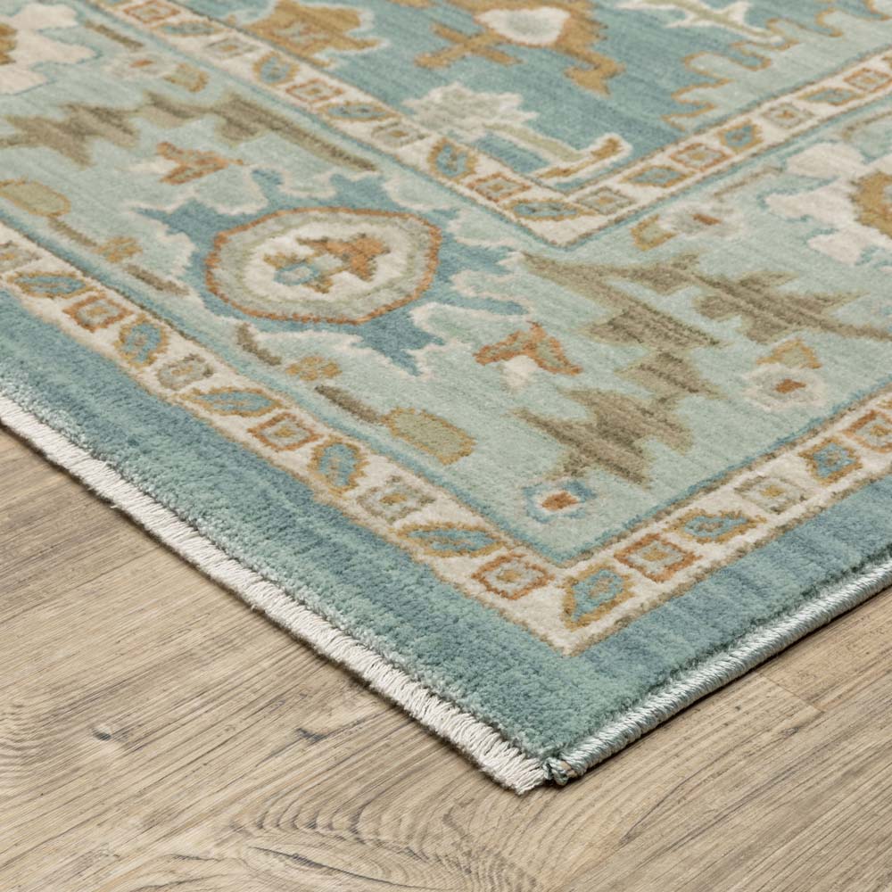 Oriental Weavers Maeve MAE02 Blue Rust Area Rug | Carpetmart.com