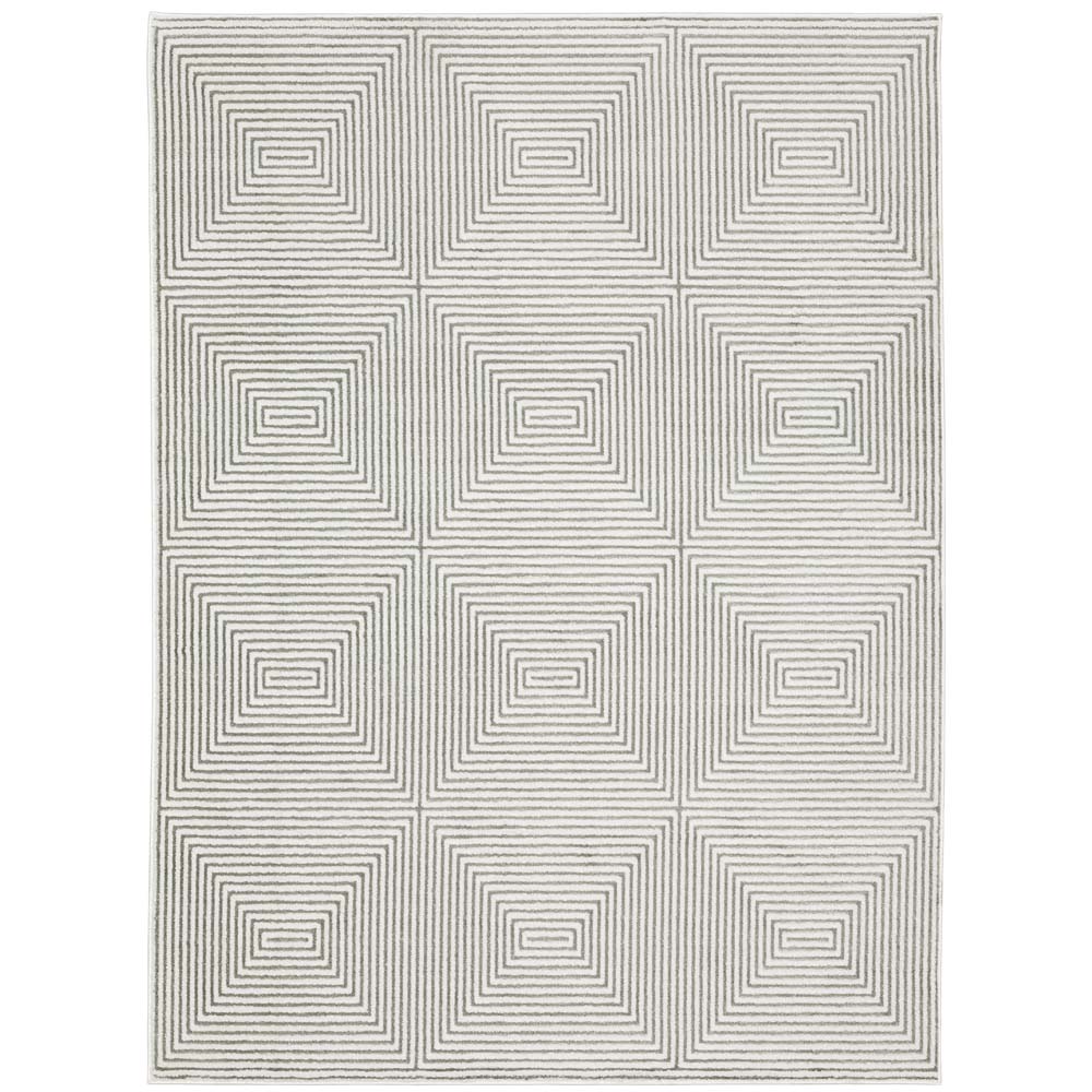 Oriental Weavers Montecito 8111W Grey White Area Rug