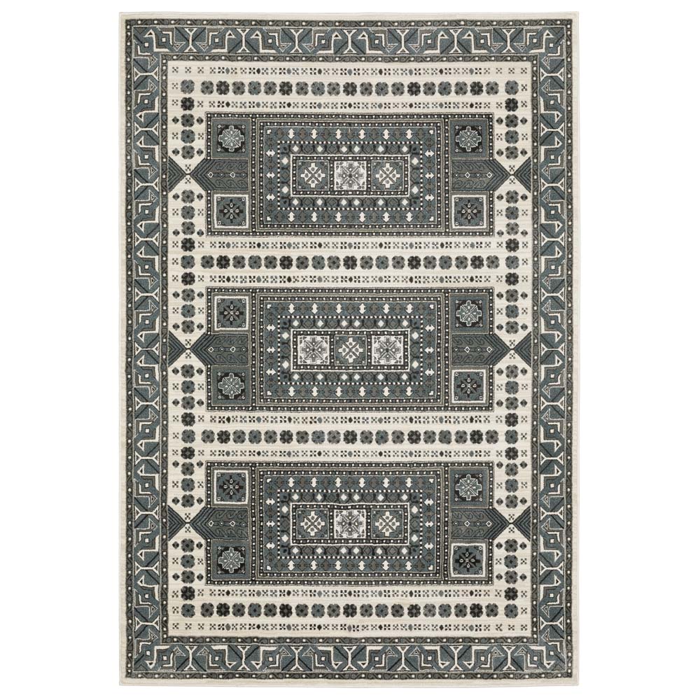 Oriental Weavers Raylan RAY01 Grey Blue Area Rug