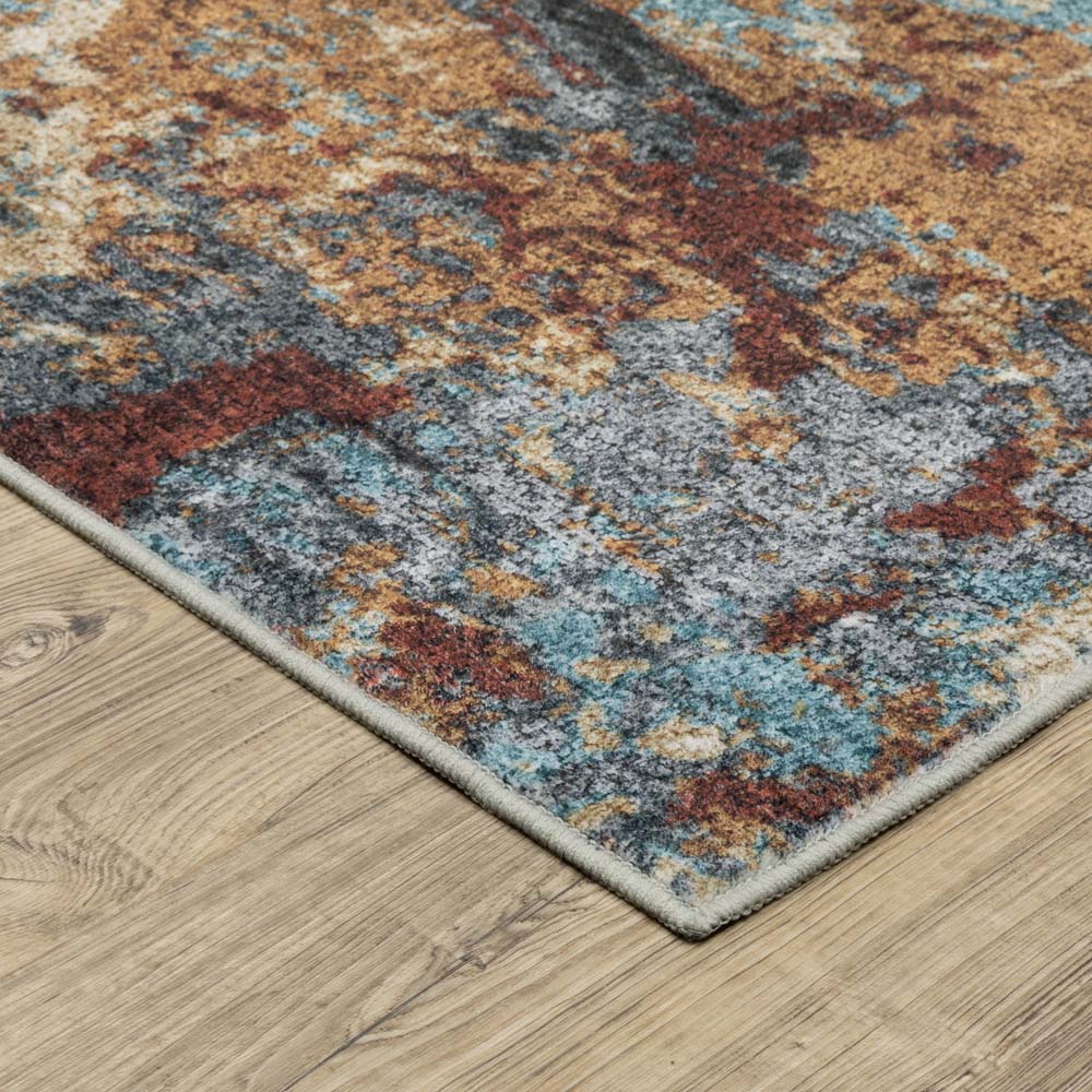 Oriental Weavers Sumter SUM13 Blue Rust Area Rug | Carpetmart.com
