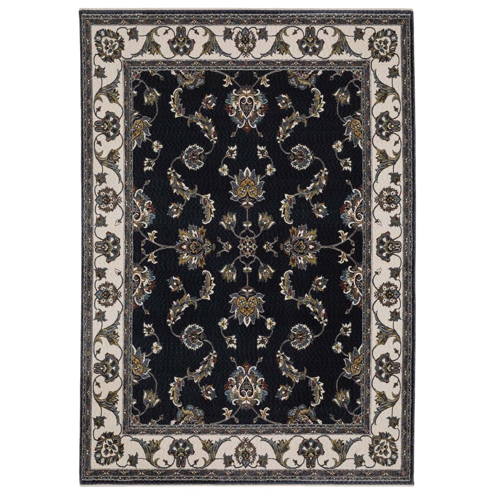 Oriental Weavers Vivian VI01B Navy Ivory Area Rug | Carpetmart.com
